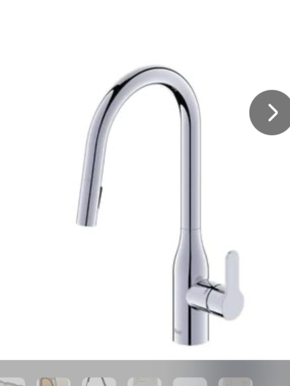 FLUID ZERO Kitchen Faucet NEW in BOX Pull out Magnetic Spray Head Chrome